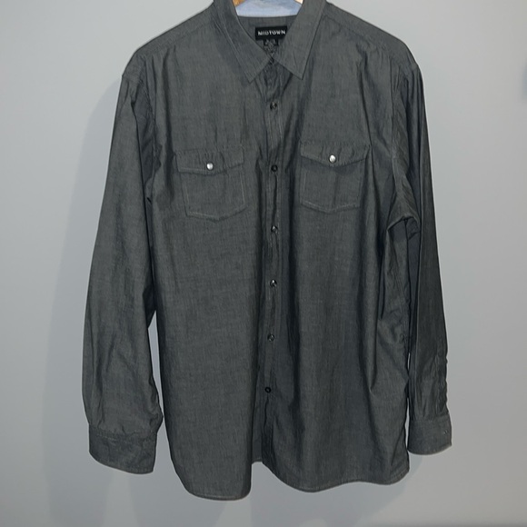 Midtown Other - CASUAL L/S BUTTON DOWN SHIRT (XL)